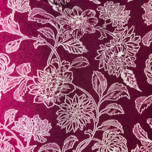 Forever 21 Burgundy with White Flower Spaghetti Strap Sundress - Picture 4 of 5